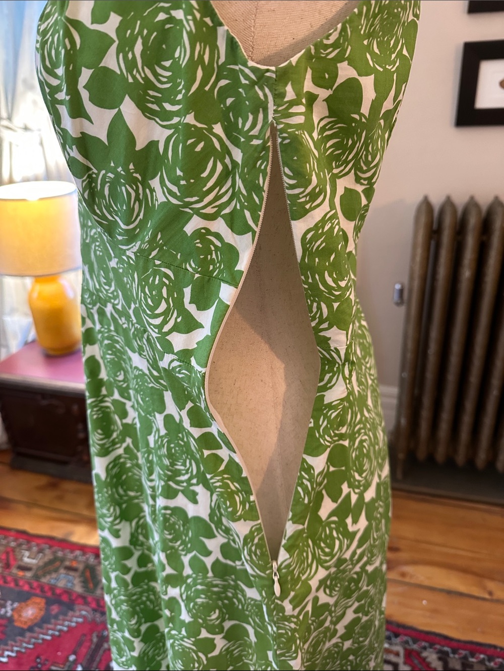 Boden Lime Green Floral Sundress - Picture 5 of 7